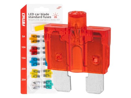 26271 autopoistky nozove standard s led diodou 10 ks