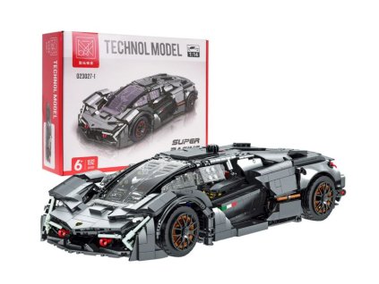 Stavebnica športové auto 1512 ks. – sivé