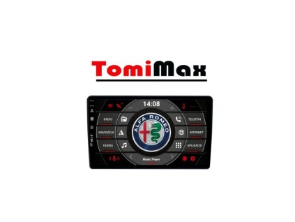 Alfa Romeo Giulietta Android 14 autorádio s WIFI, GPS, USB, BT (HW výbava QLED 4 Core 2GB+32GB LOW - iba displej A,C)