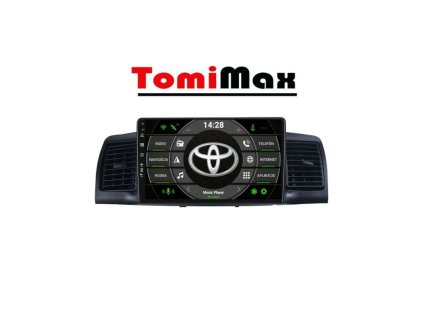 Toyota Corolla 2006-2013 Android 14 autorádio s WIFI, GPS, USB, BT (HW výbava QLED 4 Core 2GB+32GB LOW - iba displej A,C)