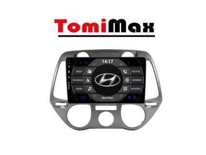 Hyundai i20 Android 14 autorádio s WIFI, GPS, USB, BT (HW výbava QLED 4 Core 2GB+32GB LOW - iba displej A,C)