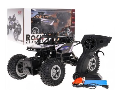 RC Kovové Autíčko Crawler Rock SHAKE 4x4 na diaľkové ovládanie, modré