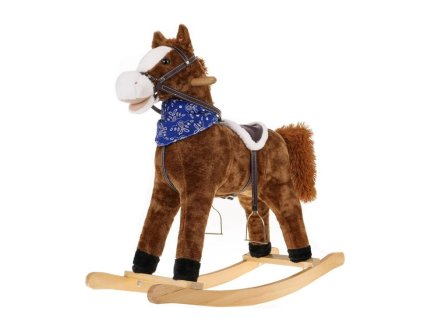 Hojdací kôň so zvukovými efektmi hnedý