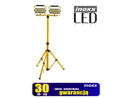 naswietlacz przenosny led 100w x2 statyw teleskopowy 160cm 2x inoxx fl 100w 6000k acu fs inoxx fl stand 160cm fs i1002