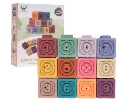 Sada senzorických kociek – čísla 12ks.