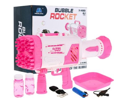 Bublifuk v tvare zbrane – ružový