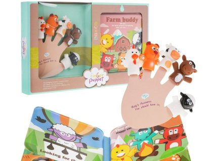 Gumové bábky s knihou – farma