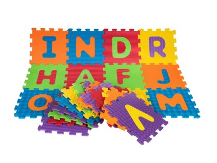 Puzzle detská podložka – rôzne tvary abeceda