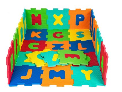 Puzzle farebná podložka s písmenami – 26ks