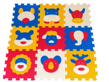 Puzzle detská podložka so zvieratkami – 9ks.