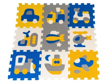 Puzzle detská podložka – dopravné prostriedky