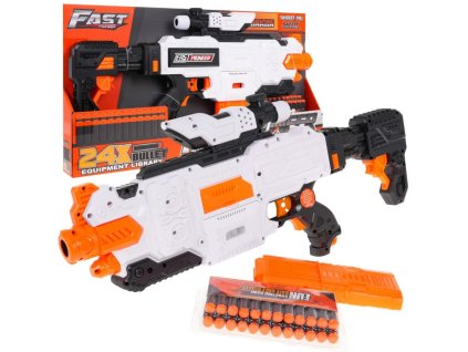 Detská puška – bielo oranžová