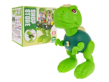 Súprava 2v1 – Dinosaurus a obchod s potravinami