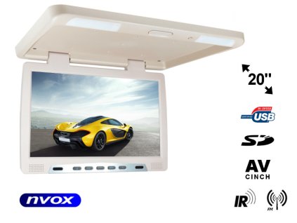 monitor podwieszany podsufitowy lcd 20cali led ir fm usb sd nvox rf2090u be i531
