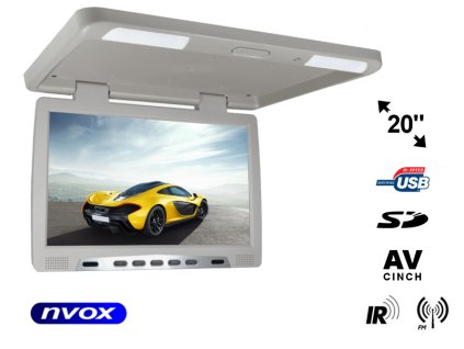 monitor podwieszany podsufitowy lcd 20cali led ir fm usb sd nvox rf2090u gr i532
