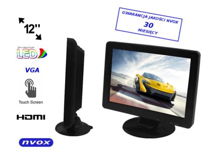 monitor dotykowy led 12cali hd vga hdmi nvox pc1211t i272