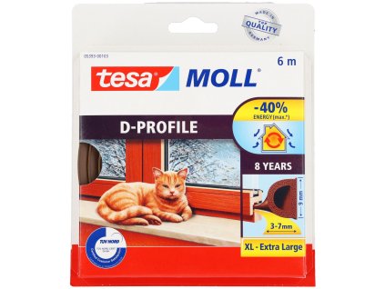 Gumové tesnenie profil d 6m: 9mm, hnedé