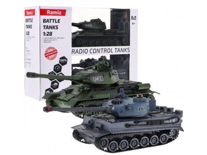 Sada dvoch tankov 1:28 RC 2.4 GHz