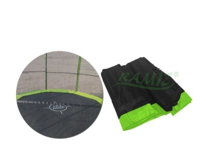 Ochranná sieť SkyRamiz Green pre záhradnú trampolínu 244 cm/8 stôp so 6 stĺpikmi