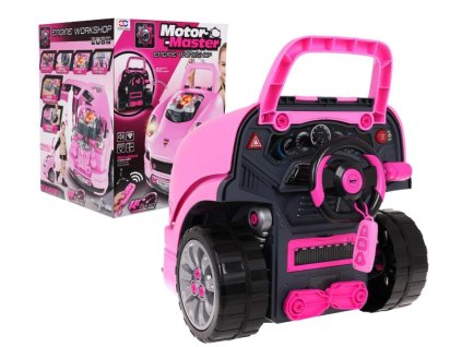 Pojazdná dielňa auto – ružová