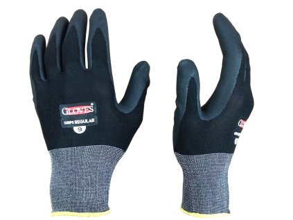 Nitr. rukavice (s bežným úchopom), 12 párov, "7", CE, rukavice Pro