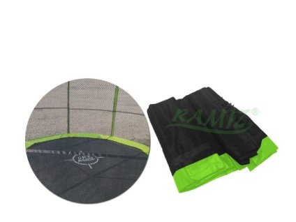 Ochranná sieť SkyRamiz Green pre záhradnú trampolínu 305 cm/10 stôp, 6 tunelov na stĺpiky