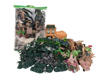 Vojenská Sada vojakov a vojenských vozidiel