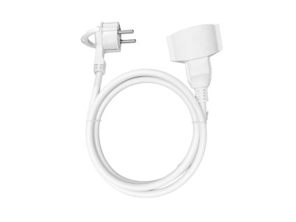 Jednozásuvkový predlžovací kábel do domu, 1x2P+Z (schuko) 3m, PVC kábel H05VV-F 3x1,5mm², 230VAC/16A