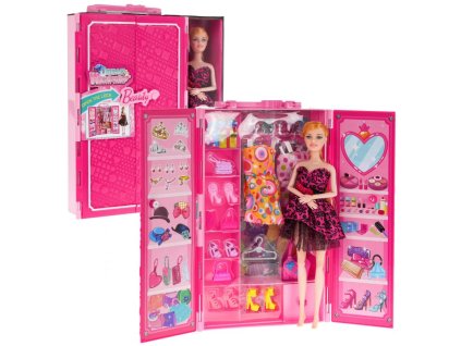 Bábika so šatníkom a oblečením