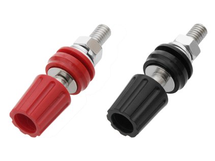 1856# Banánová zásuvka typ zl 40/m6 čierna+červená