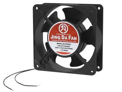 85-931# Ventilátor 120x38mm 230V 1238fd posuvný