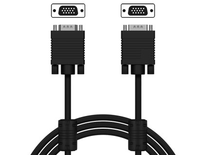 92-613# Klasický konektor VGA-VGA 5m + filtre