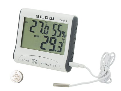 50-313# Termo-vlhkomer, meteorologická stanica s ventilátorom th103"