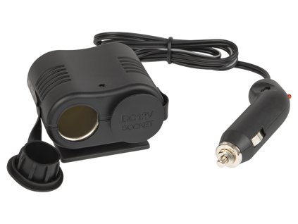 96-865# Adaptér do autozapaľovača 1x zástrčka/2x zásuvka + kábel CS-24"