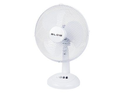 44-063# Stolový ventilátor 12"/30cm 40w biely