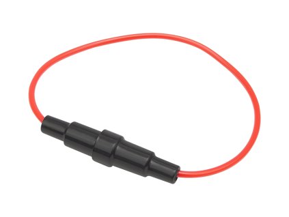 3056# Poistková objímka s 20 mm káblom čierna/čierna