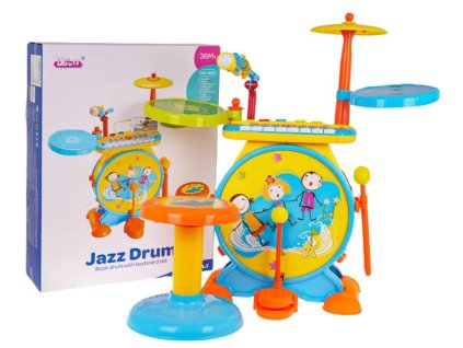 Interaktívna detská bicia súprava s klávesmi Happy Band