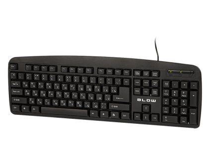 84-208# Ukrajinská ruská klávesnica fúkaná kp-104 usb pl cyrilika