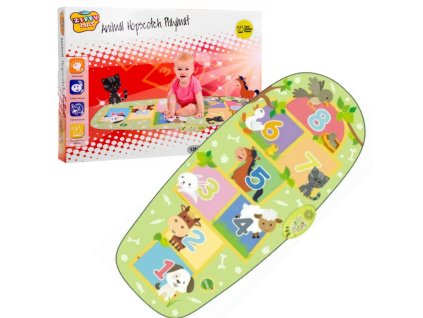 Detská rohož so zvieratkami – zelená