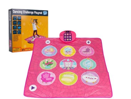 Interaktívna tanečná hudobná podložka ružová