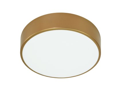 Stropné LED svietidlo OVO, 43W, 4000K, 4750lm, zlatá oceľ, matné sklenené tienidlo, IP20, ? 400