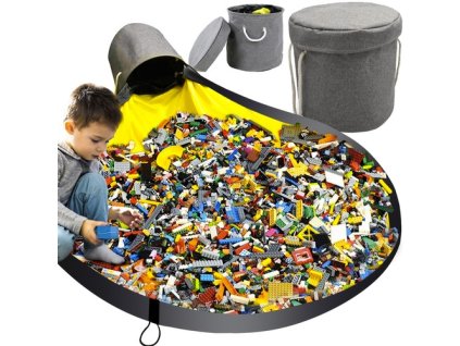 Kruzzel 19556 kôš na hračky/kocky s podložkou