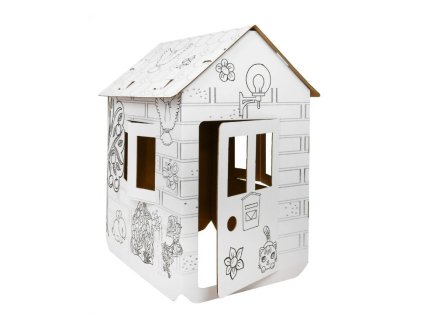 Kartónový domček na maľovanie verzia A