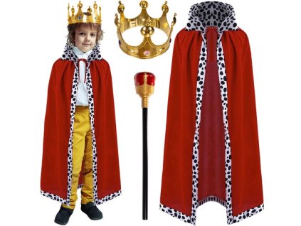 Kráľovský kostým, 3-dielna sada, Kruzzel 20560