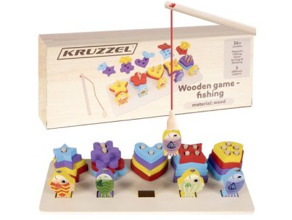 Drevený triedič - rybársky Kruzzel 22565