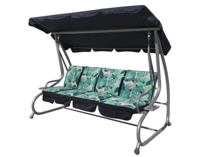 Záhradná hojdačka s motívom monstery