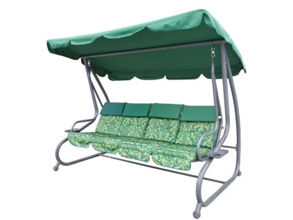 Záhradná hojdačka zelená s motívom