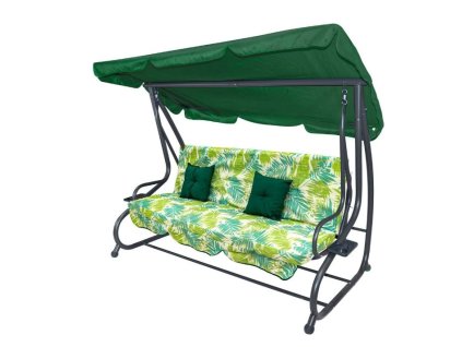 Záhradná hojdačka Textylina 2x1 - so vzorom palmových listov