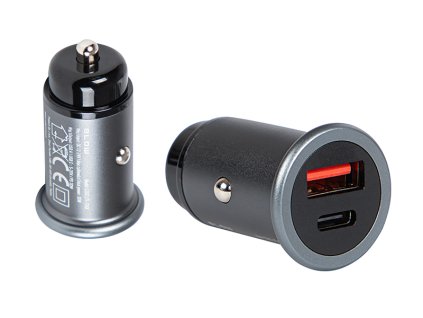 75-726# Nabíjačka do auta 2x USB-A+USB-C 30W G30C