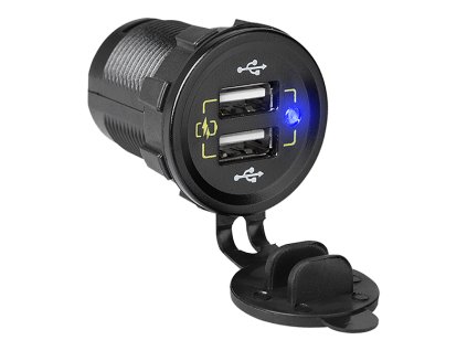 75-697# 2xUSB M18C držiak na nabíjačku do auta